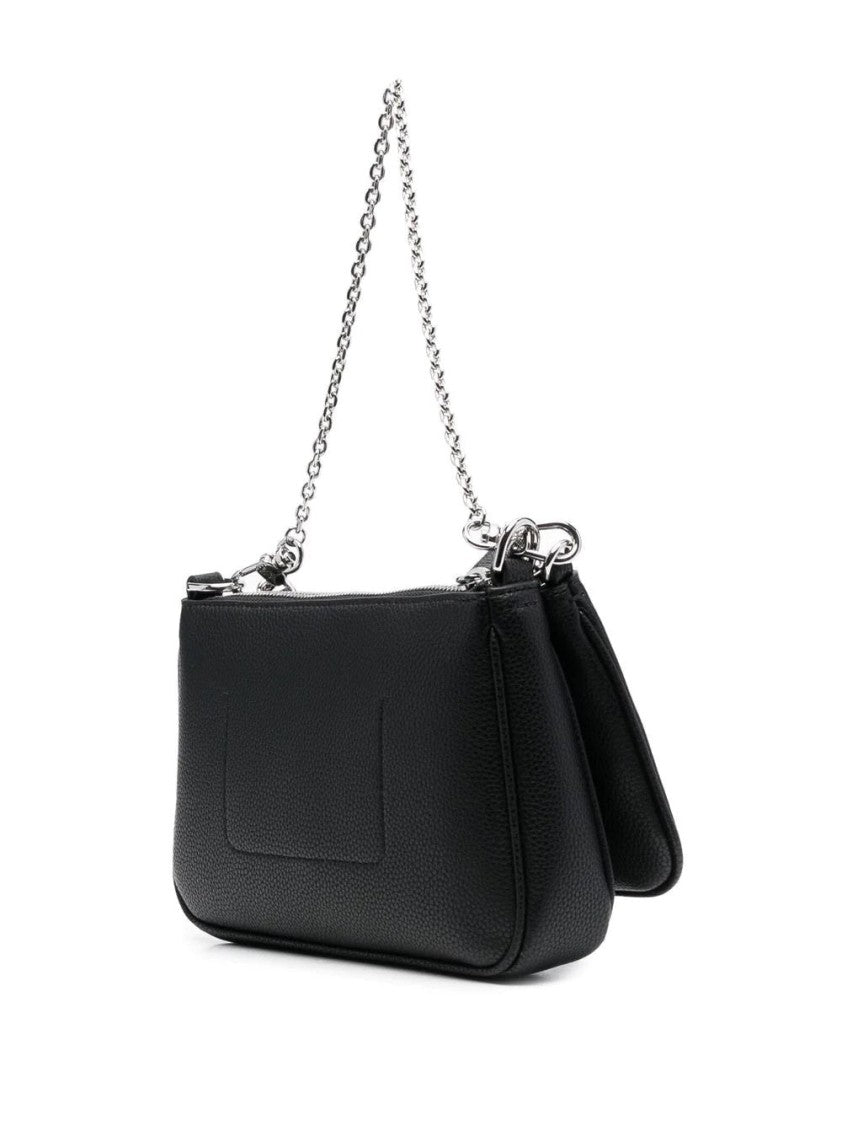 Emporio Armani Textured Black Crossbody Mini Bag