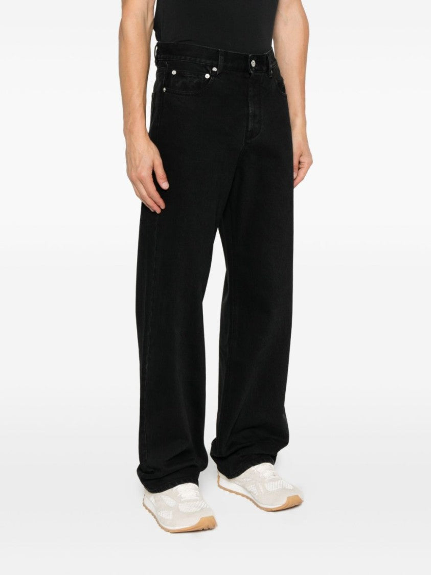 Jacquemus Wide-Leg Black Jeans With Modern Relaxed Fit