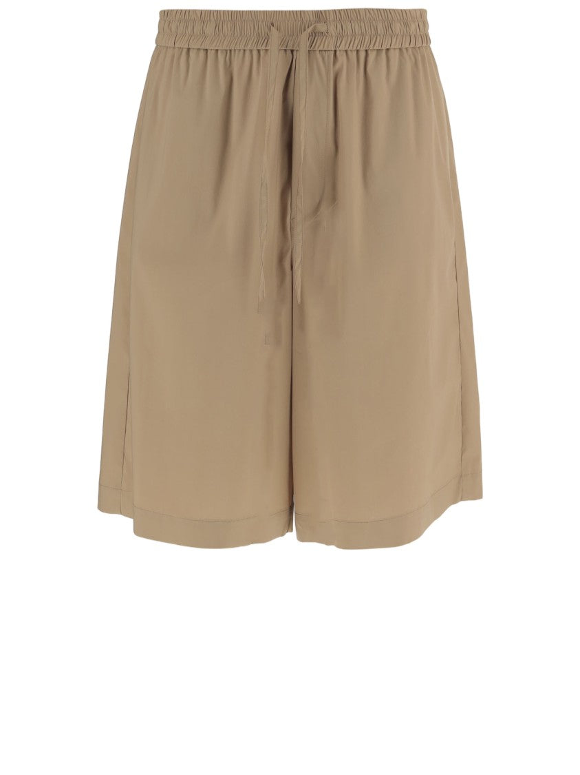 Darkpark Sand Tone Cotton Blend Shorts