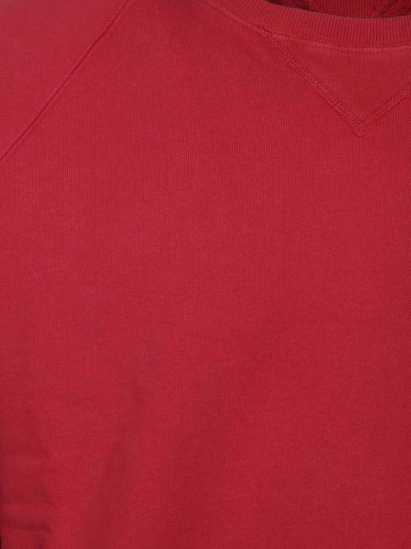 Fortela Harvard Brushed Cotton Jersey Raglan Sleeves Sweatshirt