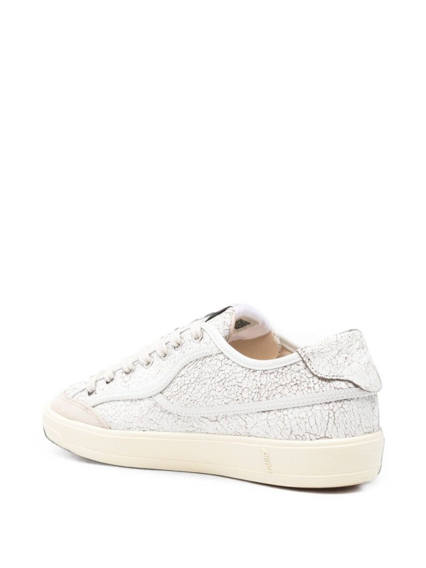 Autry Windscape Crackle-Effect Leather Low-Top Sneakers