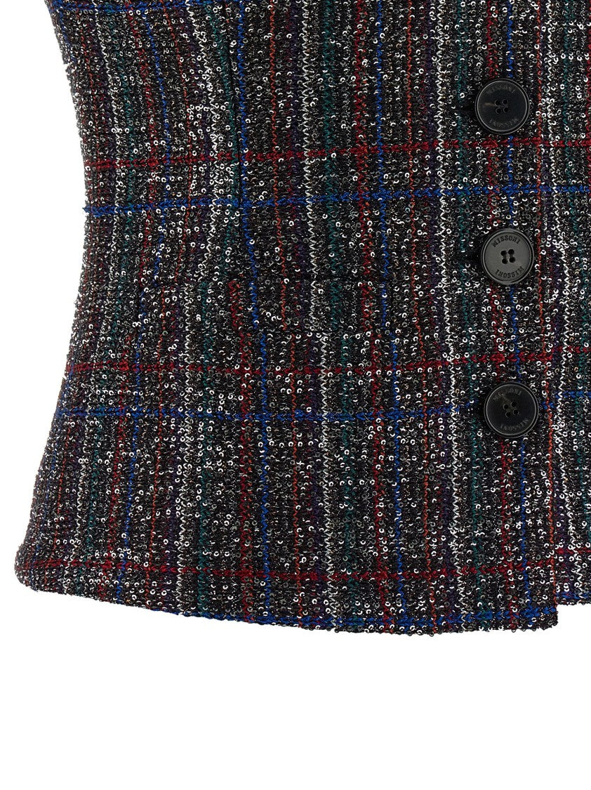 Missoni Sequin Tartan Vest
