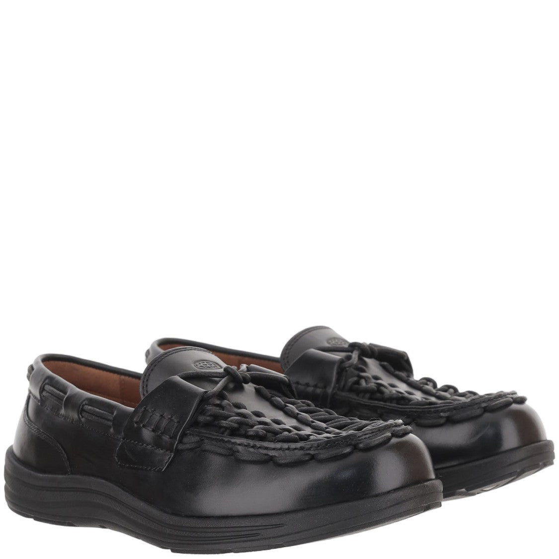 Keen Smooth Leather Woven Flats