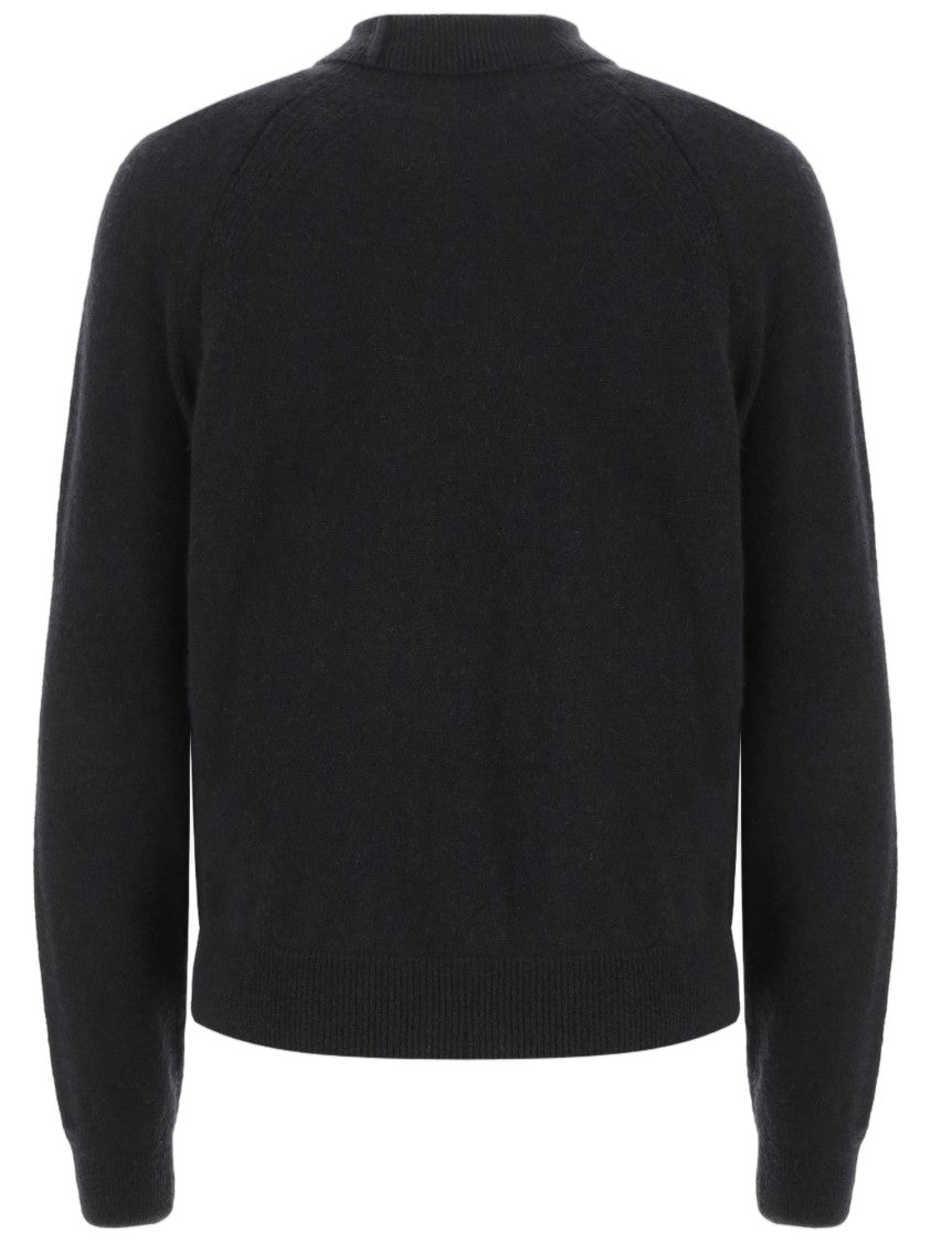 Sa Su Phi Black Ribbed Cashmere-Blend Turtleneck Sweater