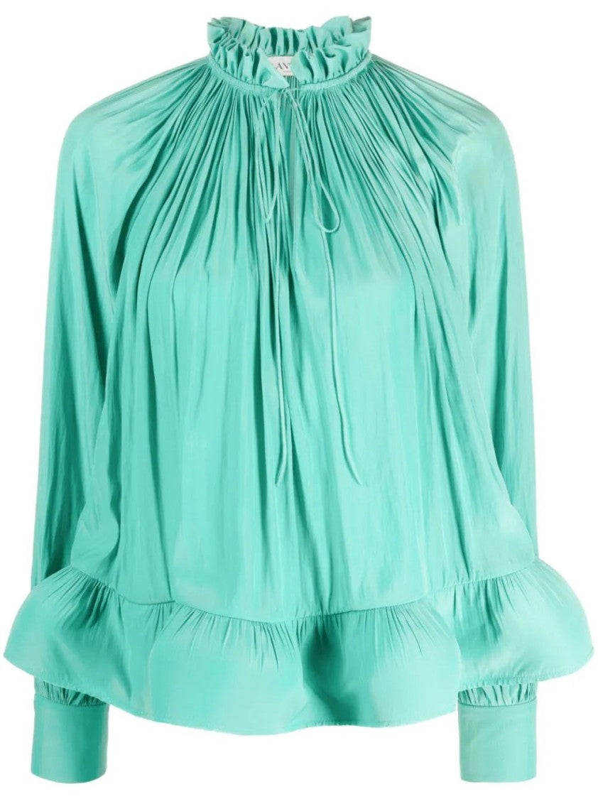 Lanvin Long Sleeve Flare Blouse