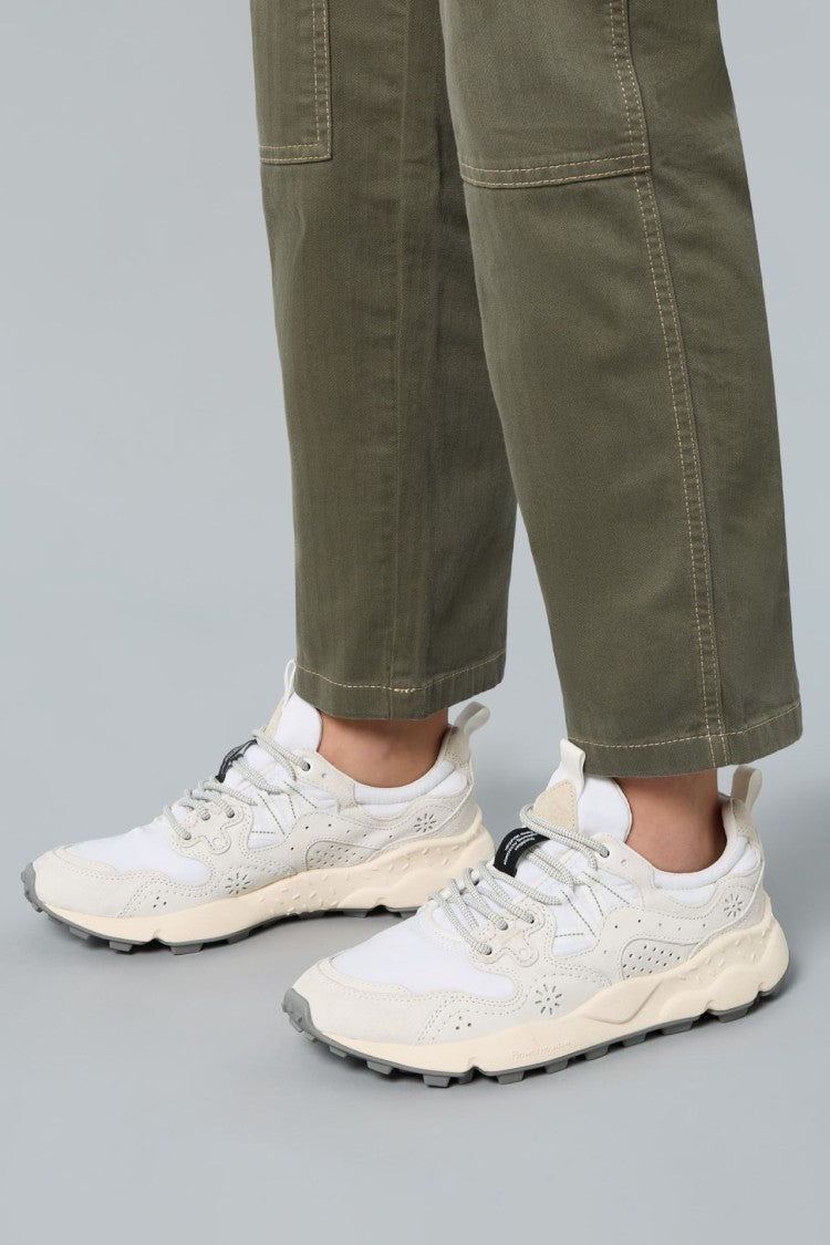Flower Mountain Low-Profile Sneakers With Floral Cutout Details