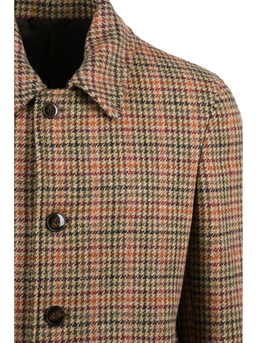L.B.M. 1911 Multicolor Virgin Wool Coat