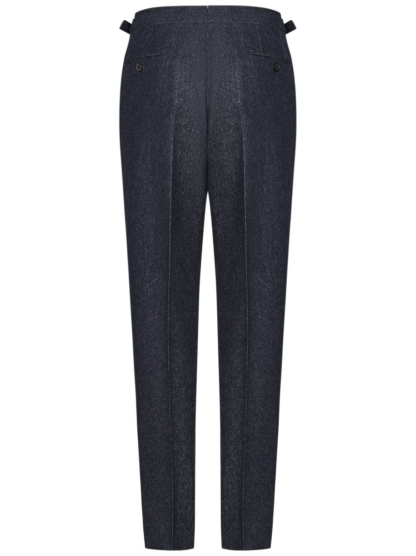 Franzese Collection Tailored Deep Blue Trousers