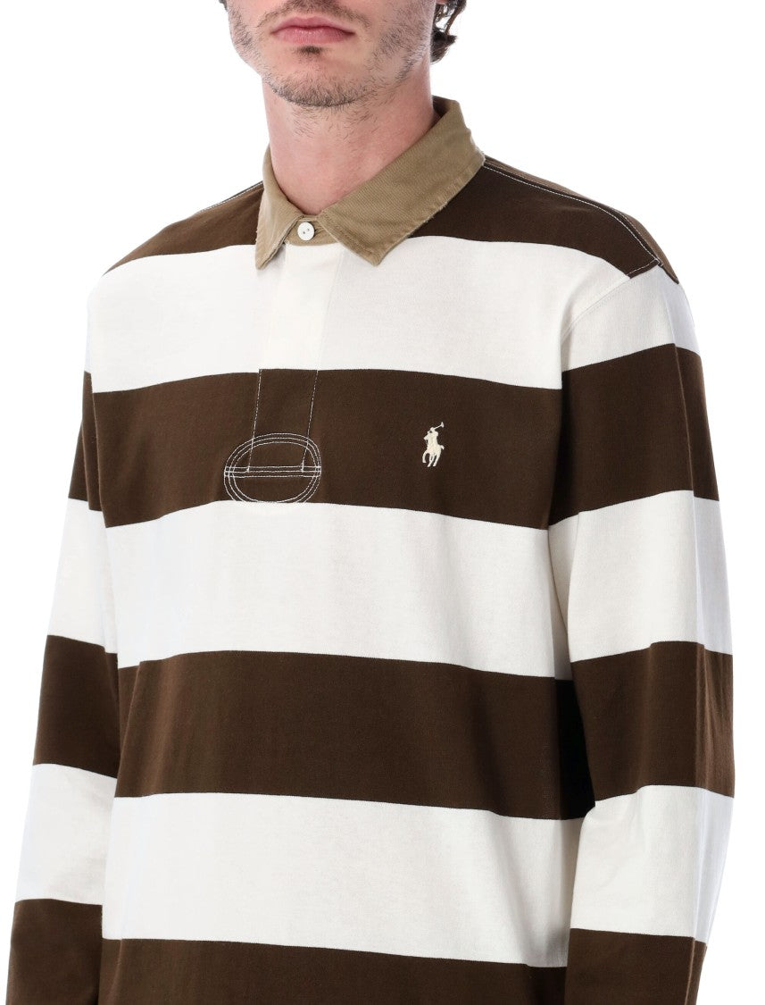 Polo Ralph Lauren Classic Fit Khaki-Collar Rugby Shirt