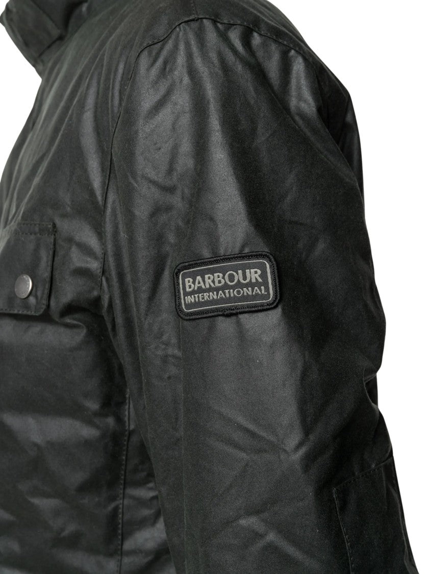 Barbour Duke Textured Finish Corduroy Collar Waxed Jacket