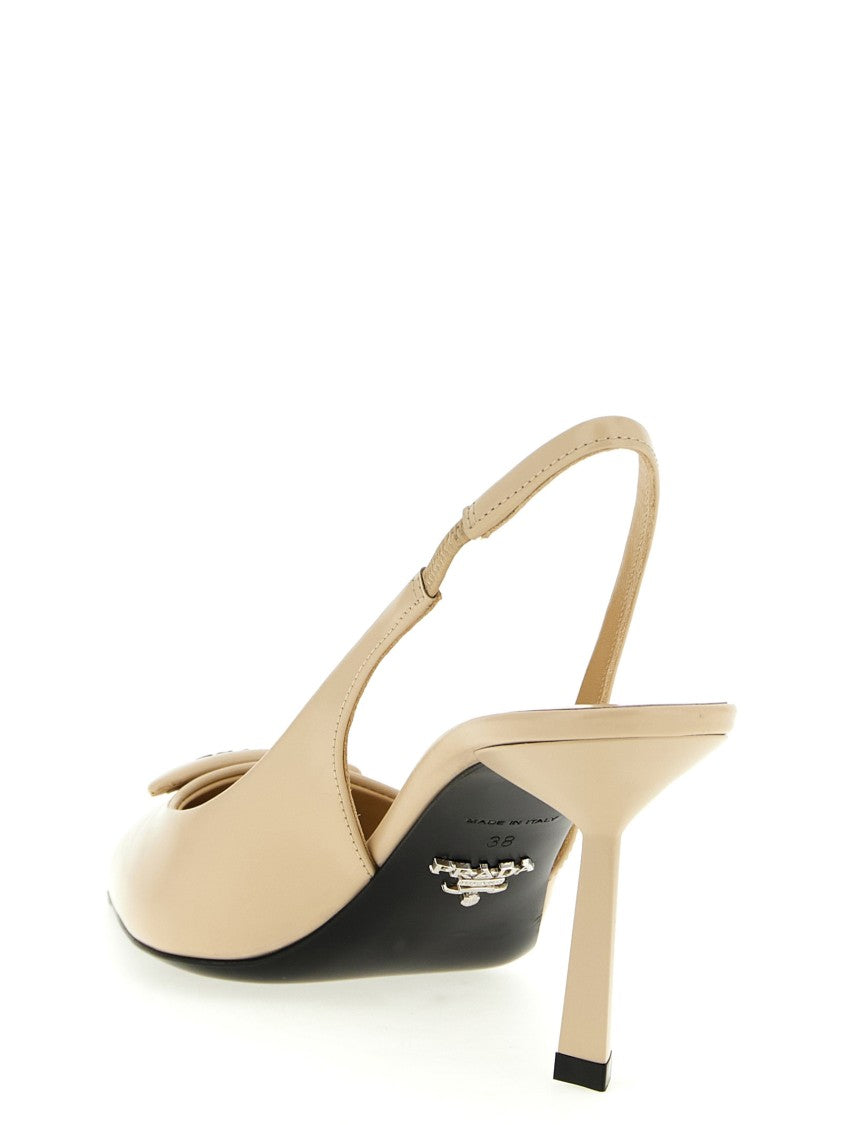 Prada Triangle Logo Slingback