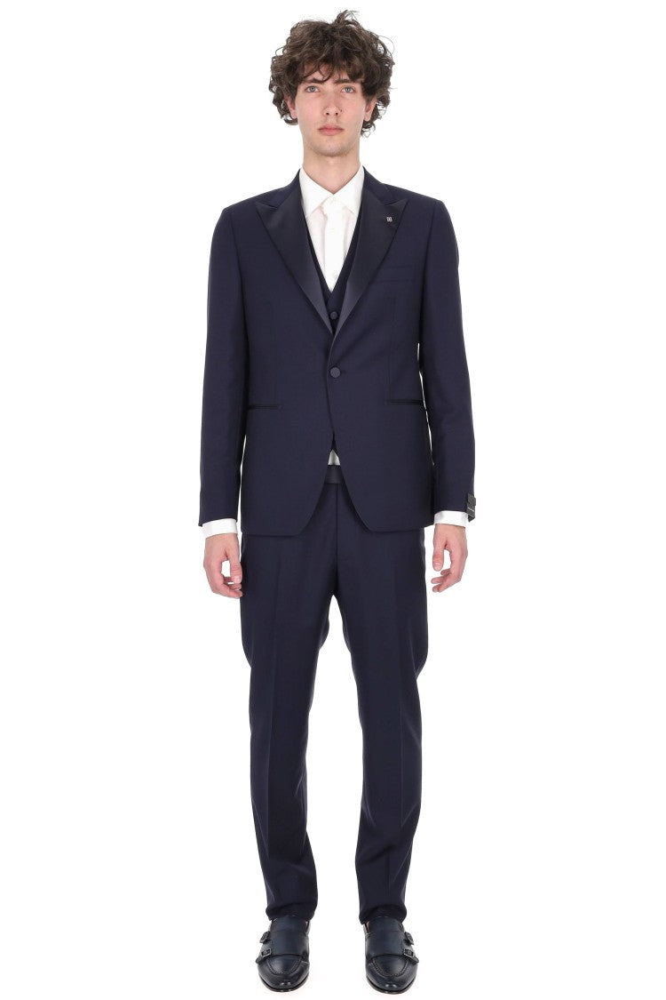 Tagliatore Bruce Virgin Wool Three-Piece Tuxedo Suit