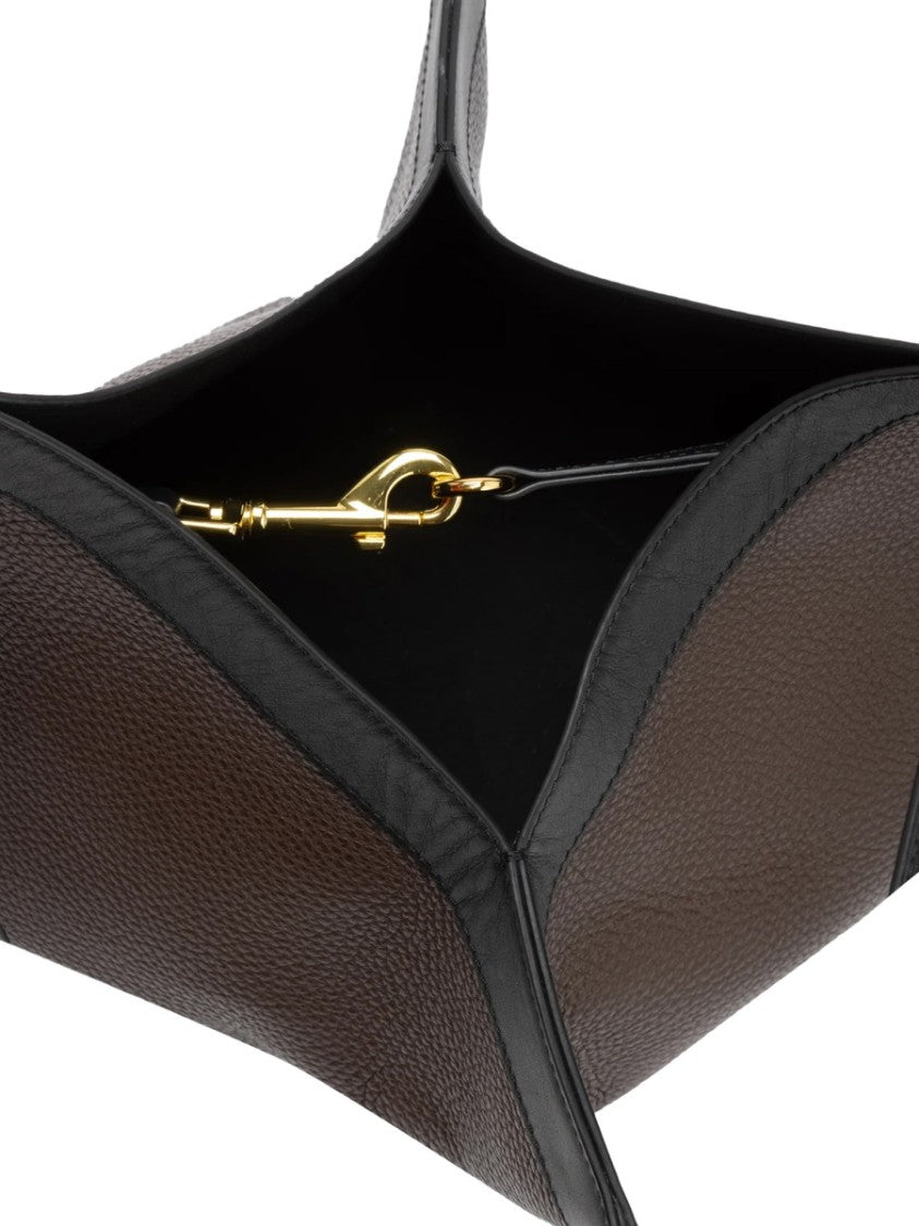 Yuzefi Geometric 100% Leather Wonton Bag By Yuzefi