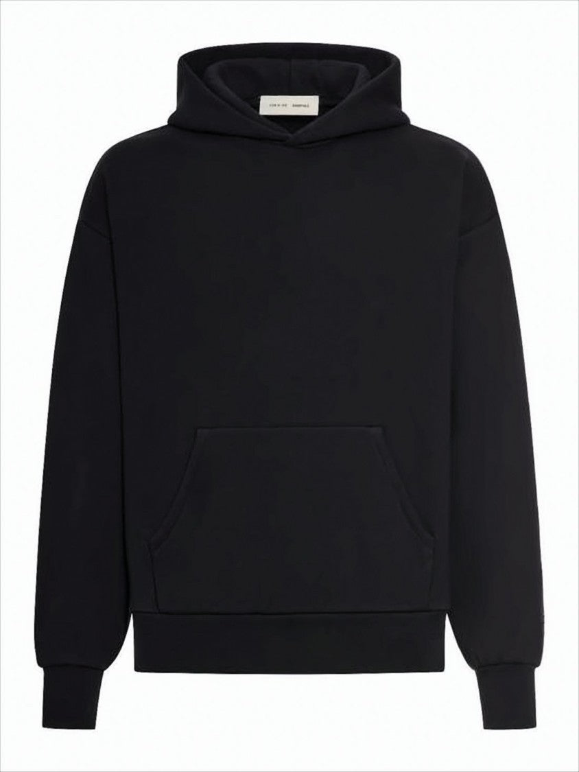 Fear Of God Pullover Hoodie With Kangaroo Pocket And Bold Back Text