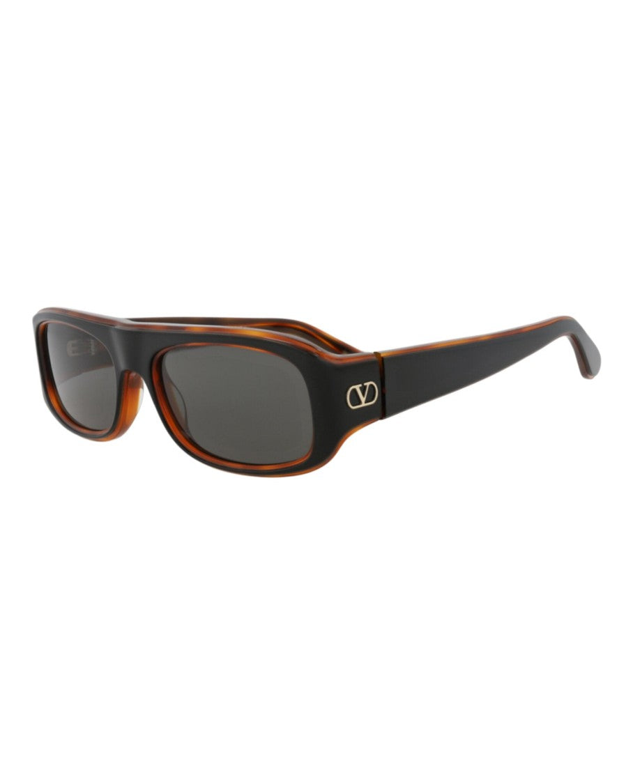 Valentino Square-Frame Acetate Sunglasses