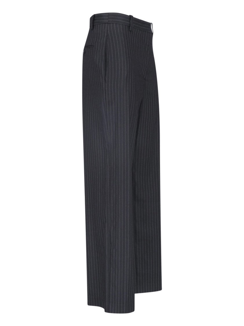 Isabel Marant Pinstripe Straight-Leg Tailored Formal Pants