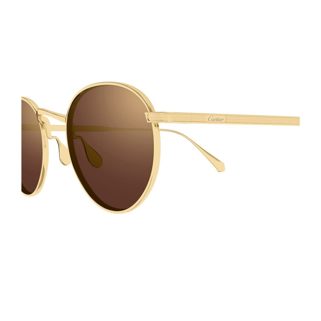Cartier Gold Signature C De Cartier Titanium Phantos Sunglasses