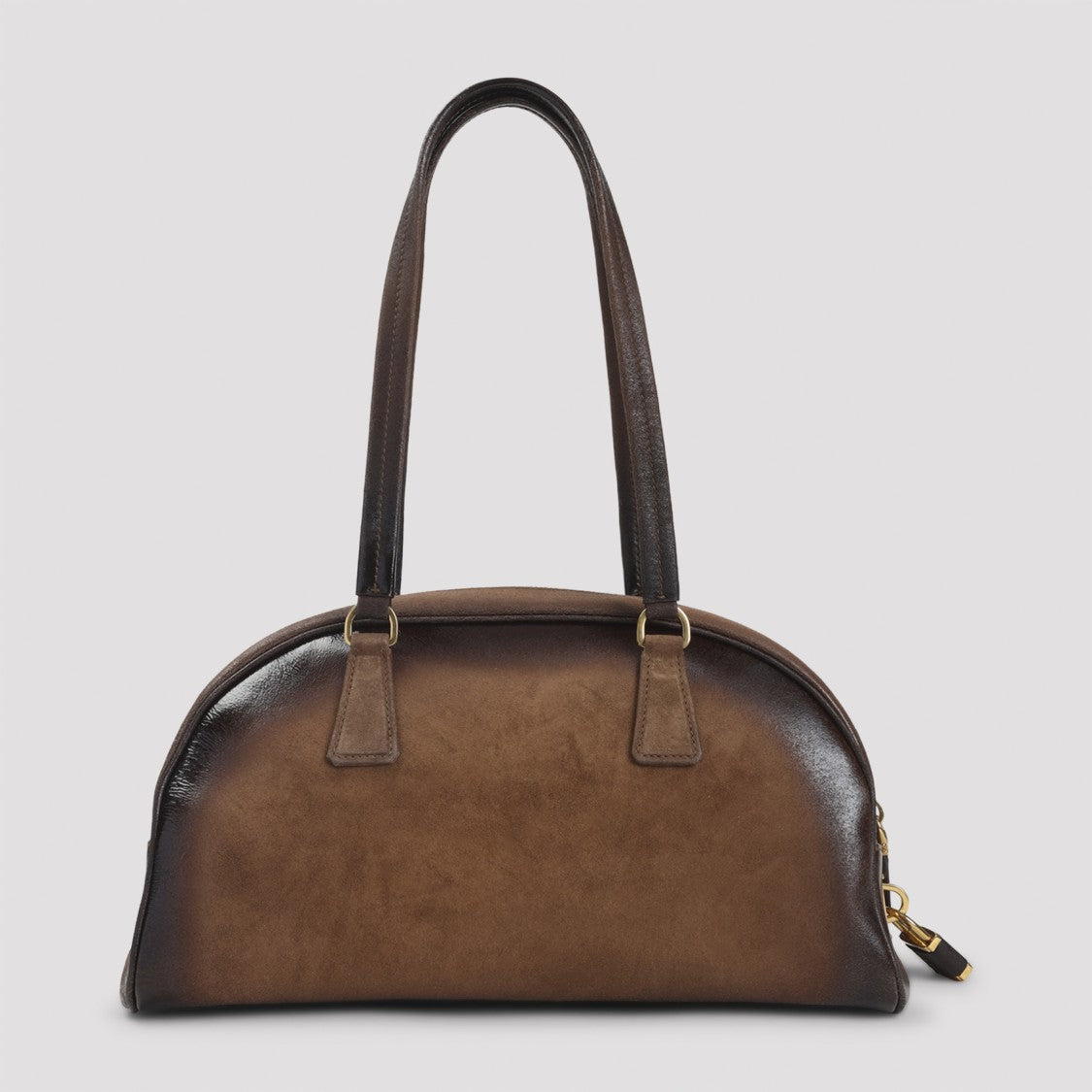 Prada Gradient Brown Calf Leather Handbag