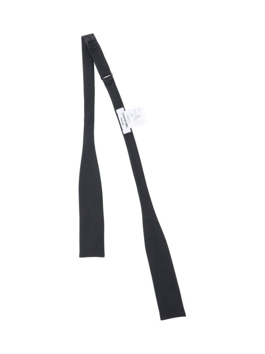 Thom Browne Black Classic Adjustable Wool Bow Tie