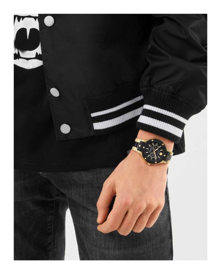 Philipp Plein Multifunction Quartz Movement Bracelet Watch With Two-Tone Case