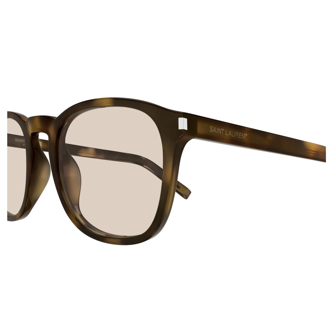 Saint Laurent Sl 818 Tortoiseshell Square Frame Eyeglasses