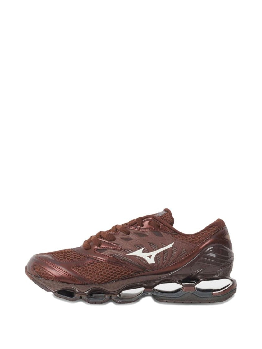 Mizuno Brown Mesh And Tpu Sneakers
