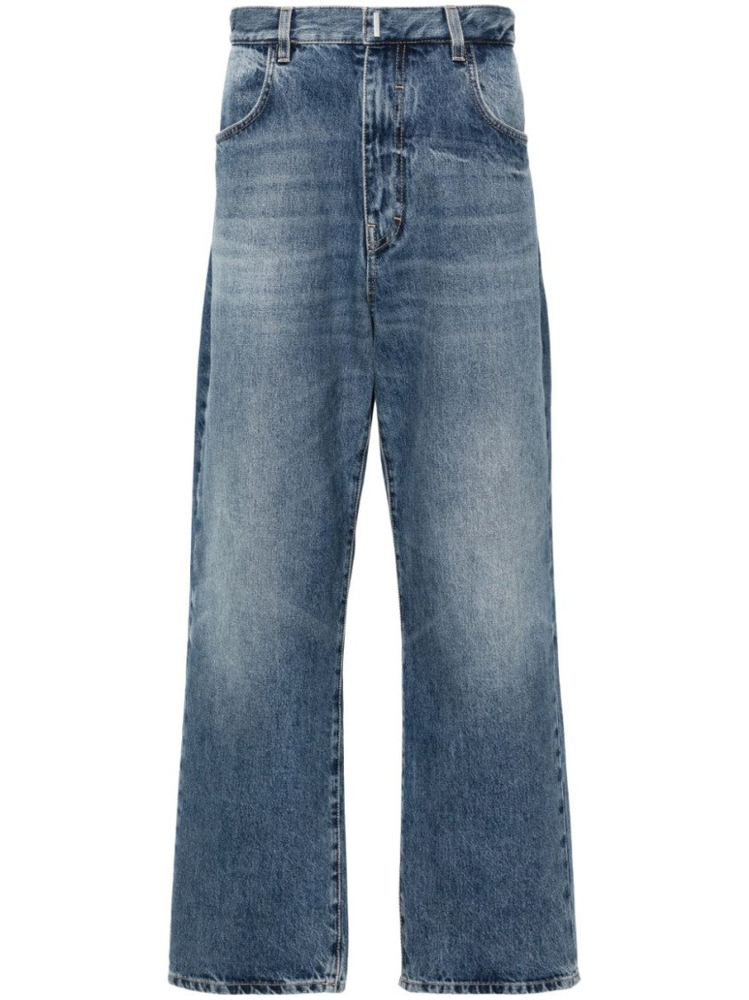 Givenchy Mid-Rise Indigo Blue Denim Jeans