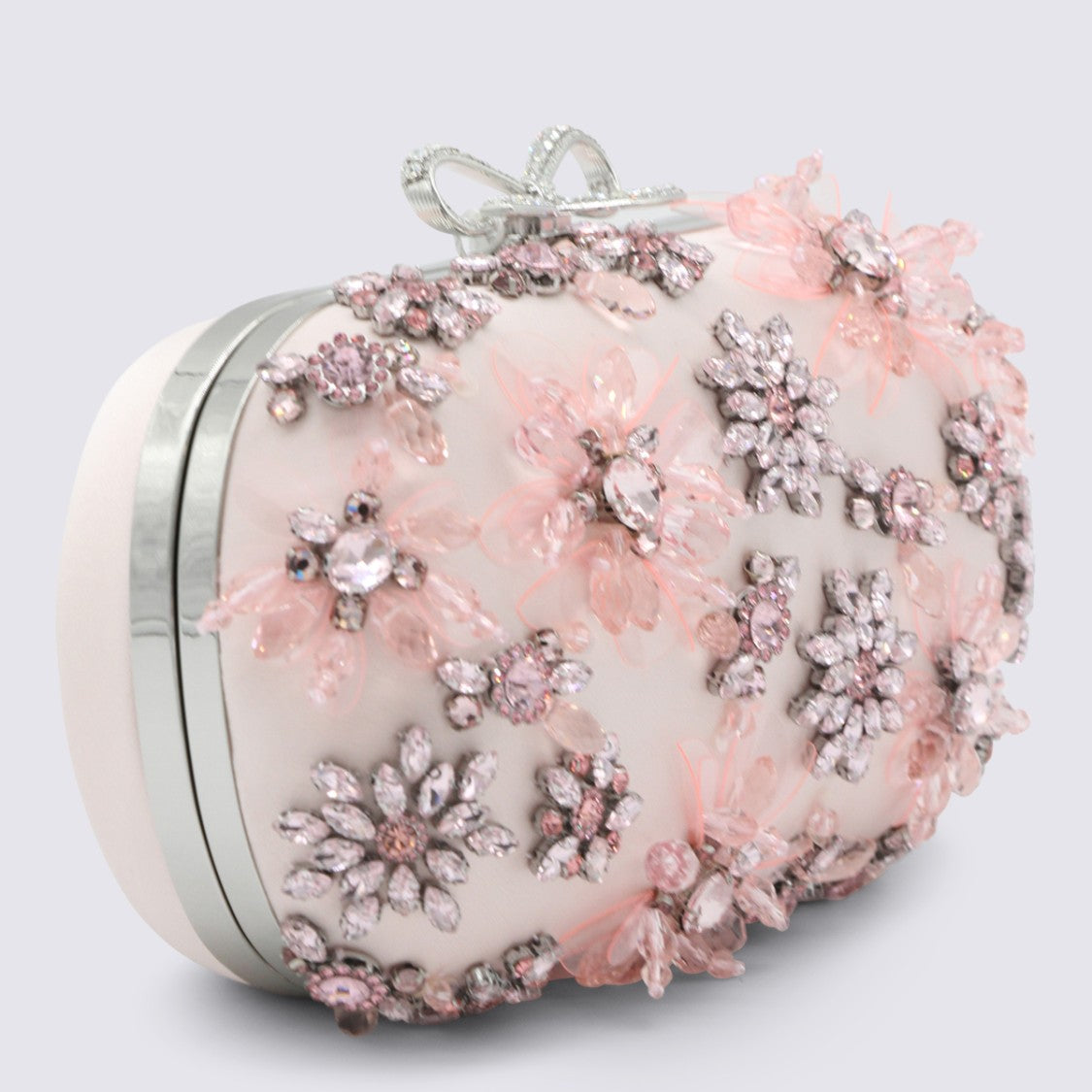 Self-Portrait Pink Embellished Clutch