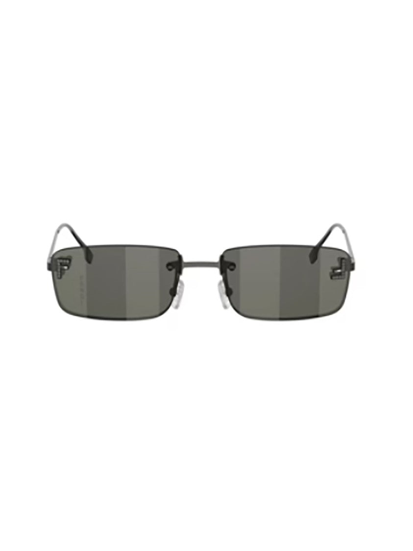 Fendi Fe4172us Rectangular Rimless Adjustable Sunglasses