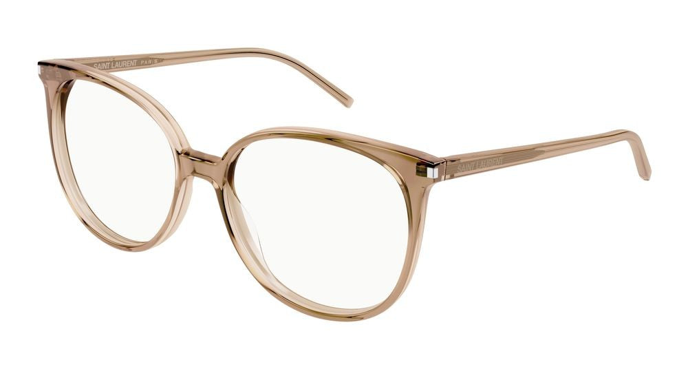 Saint Laurent Translucent Brown Sl 39 Acetate Eyeglasses