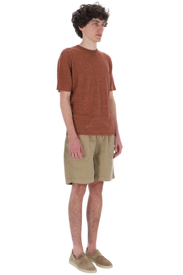 Roberto Collina Linen-Cotton Melange Casual T-Shirt