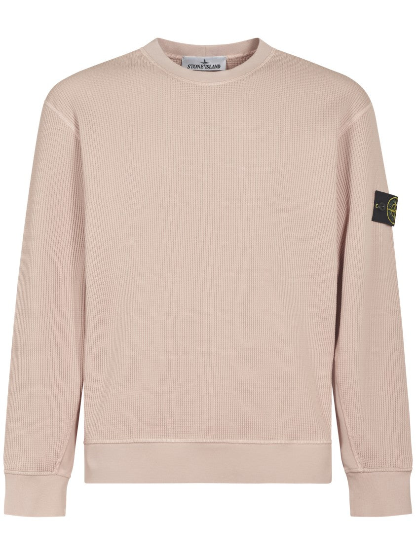 Stone Island Textured Ribbed Knit Sweater