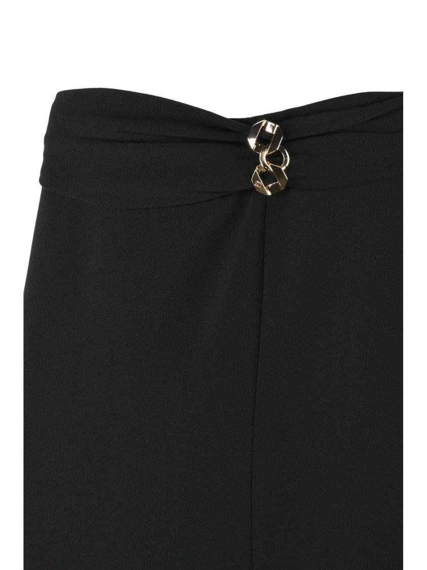 Simona Corsellini Black Polyester Elastane Women's Pencil Skirt