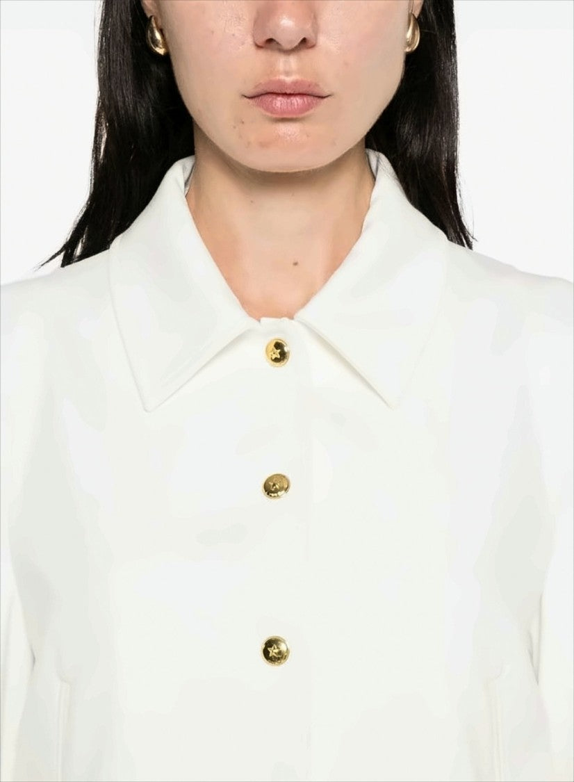 Pinko Cropped Jacket With Classic Collar