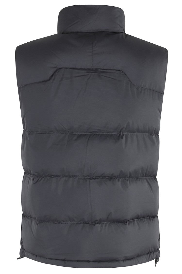 Polo Ralph Lauren Black Vest With High Collar And Double-Slider Zipper