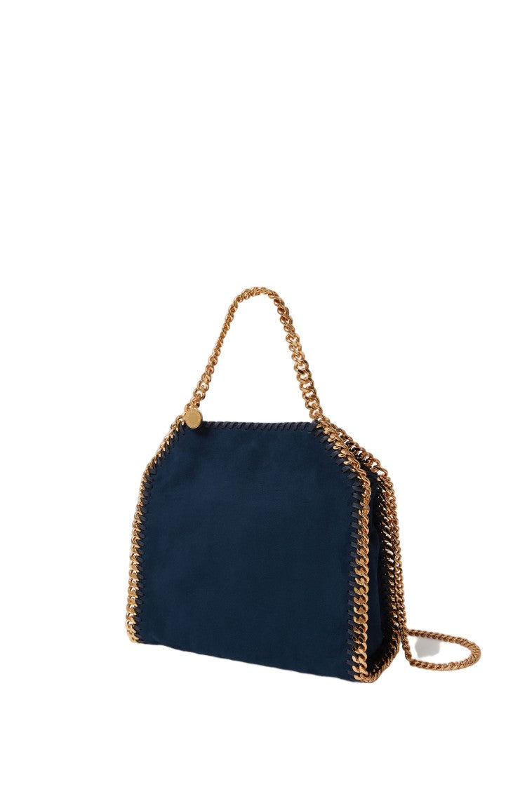 Stella Mccartney Blue Falabella Mini Alter Suede Tote Bag