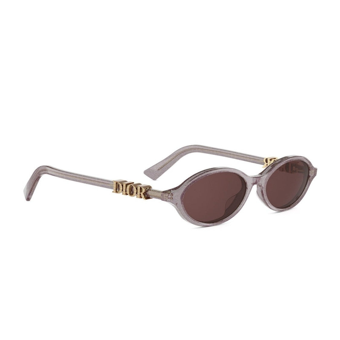 Dior Violet Glitter Diortreasure R1i Acetate Oval Sunglasses