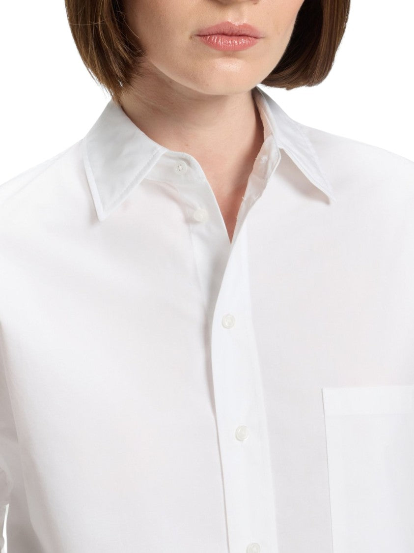 Boss White Classic Pointed Collar Button-Up Shirt