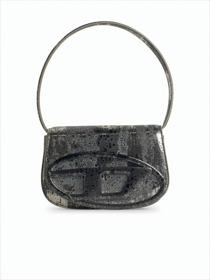 Diesel Textured Grey Shoulder Bag