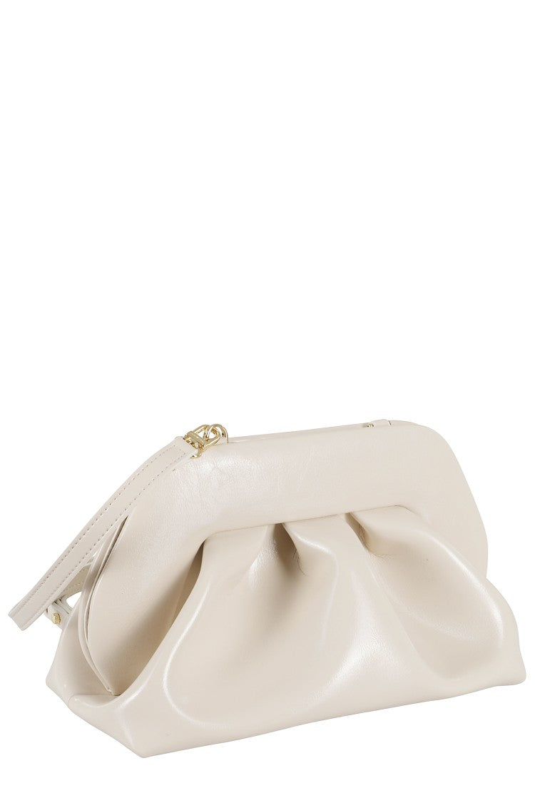 Themoirè Shell-Colored Tia Bag With Adjustable Strap
