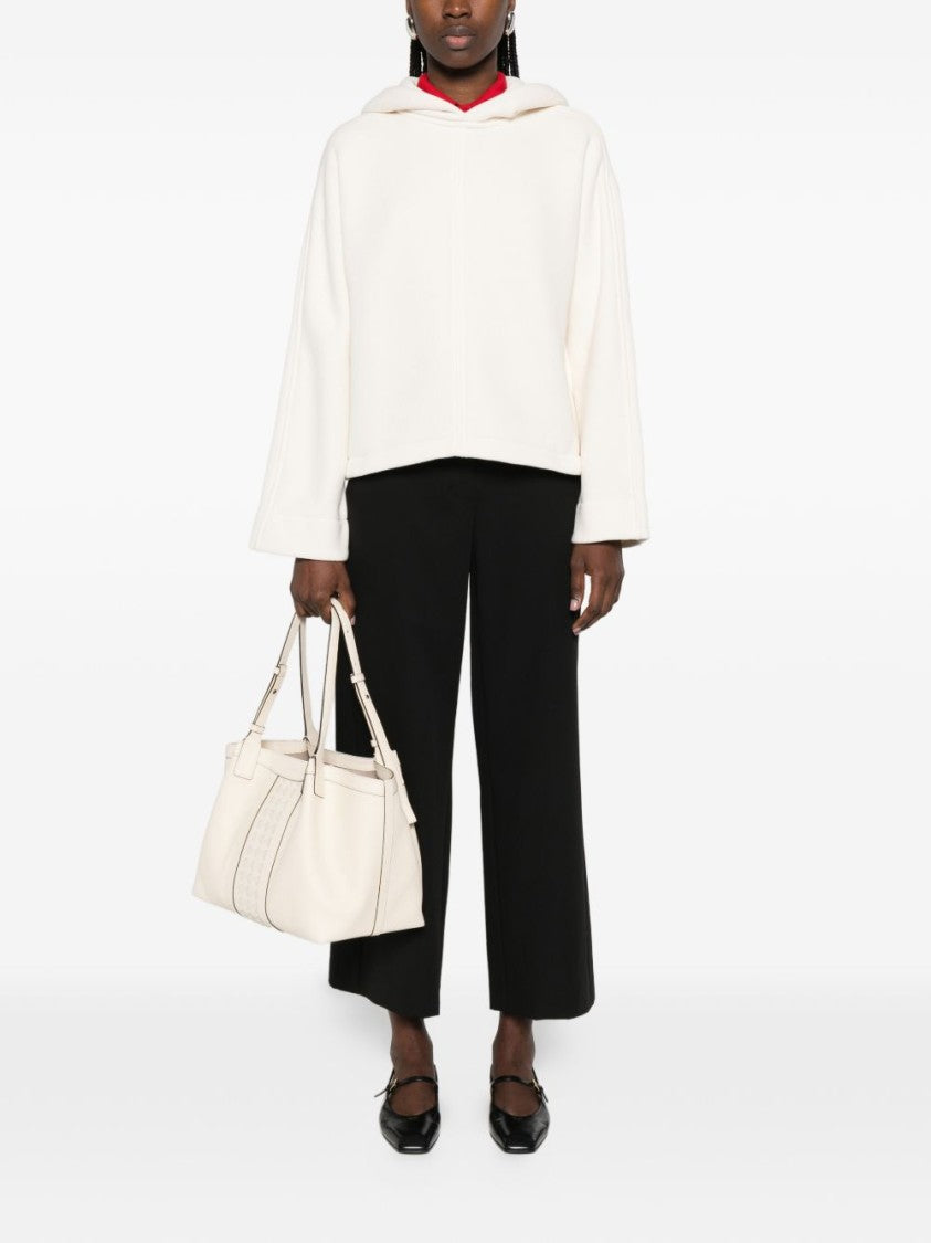 Max Mara Cotton Jersey Sweatshirt With Kimono Sleeves
