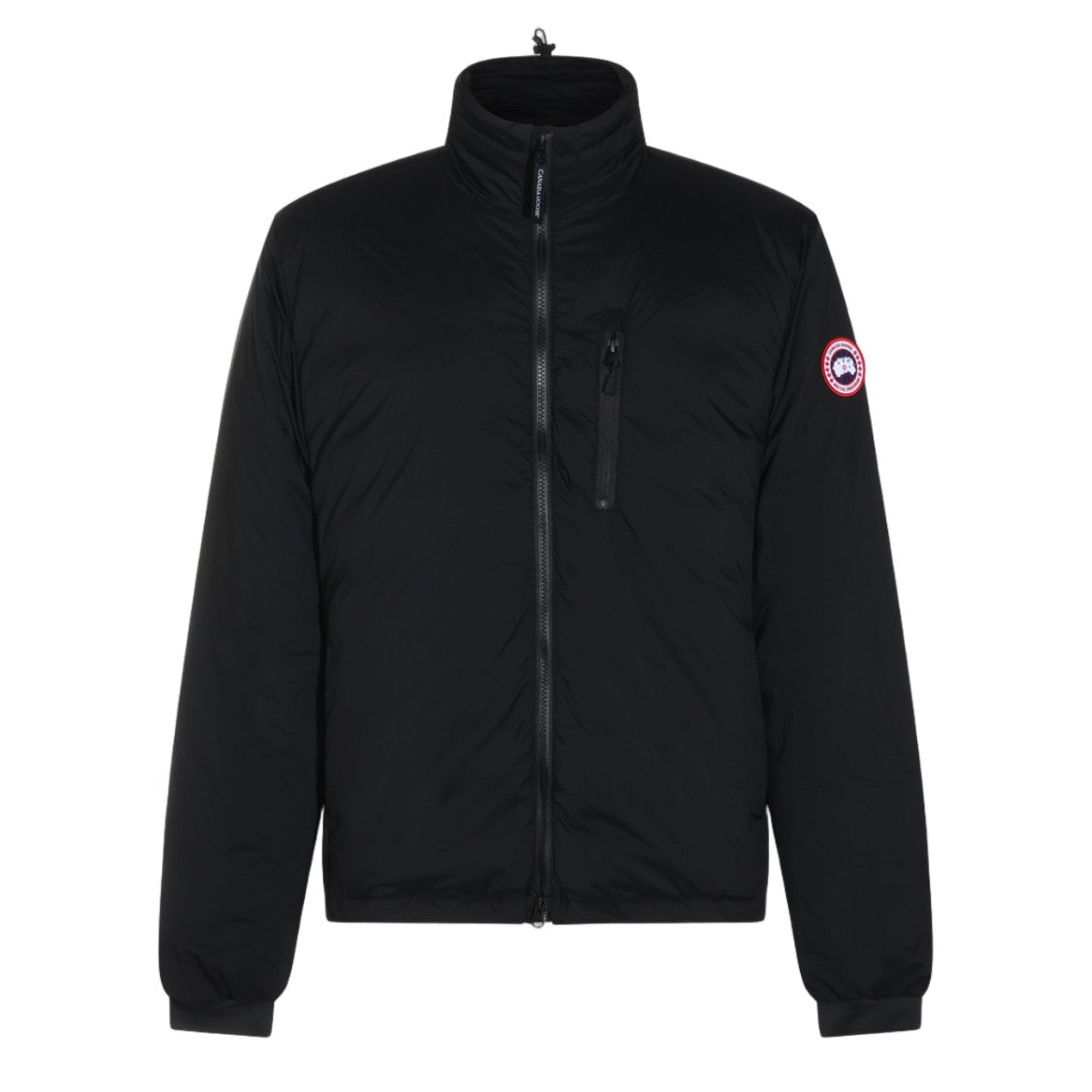 Canada Goose Black High Collar Zippered Chest Pocket Jacket