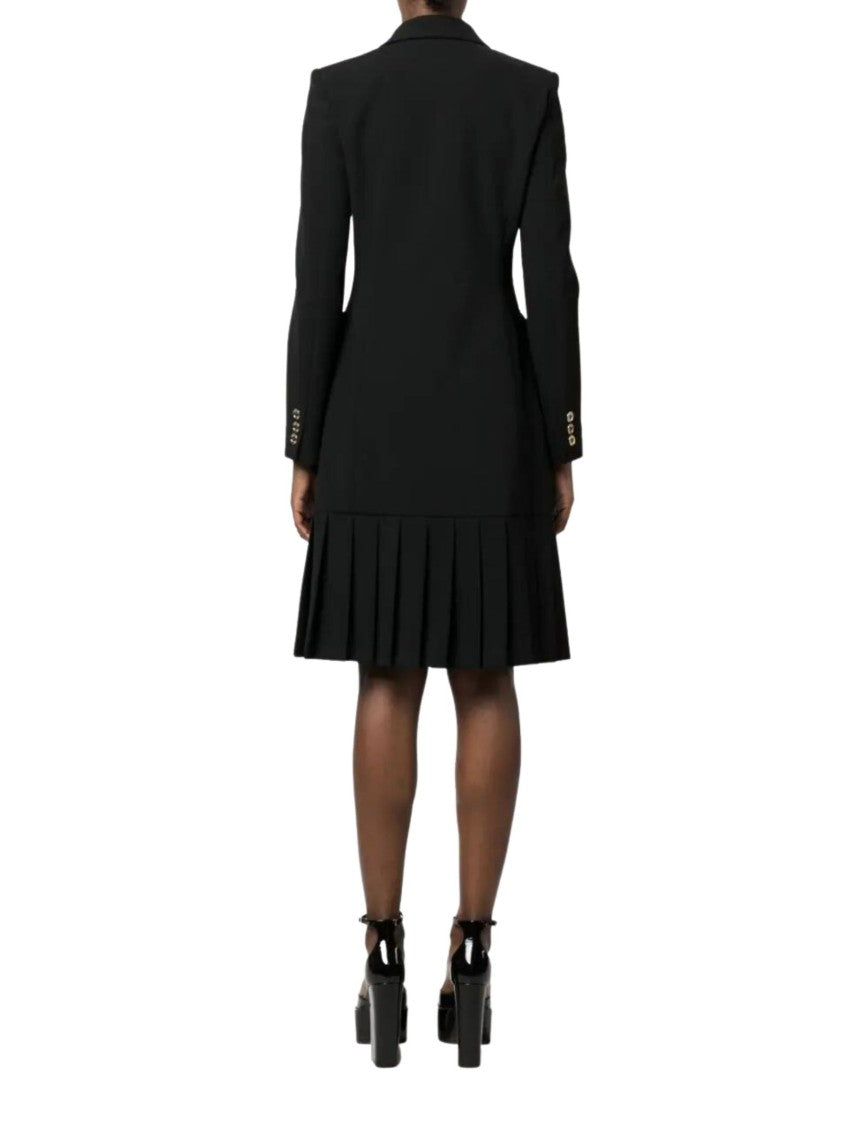 Moschino Double-Breasted Blazer Mini Dress Gold-Tone Details