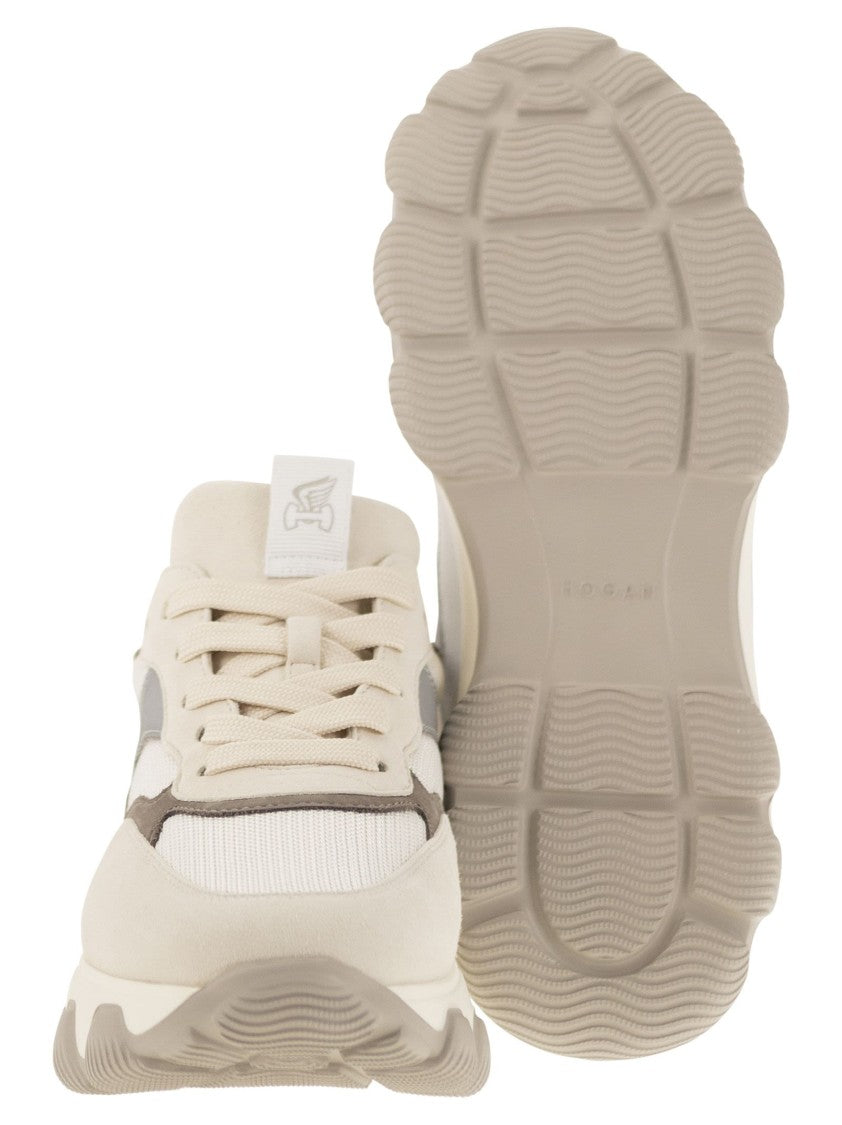 Hogan Hyperactive - Leather And Fabric Trainers