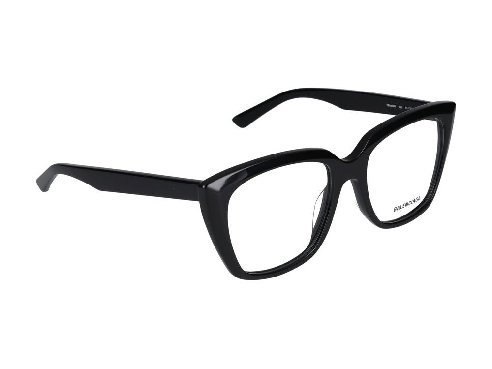 Balenciaga Eyeglasses Bb0062o 001 Black Black Transparent 53/18/140