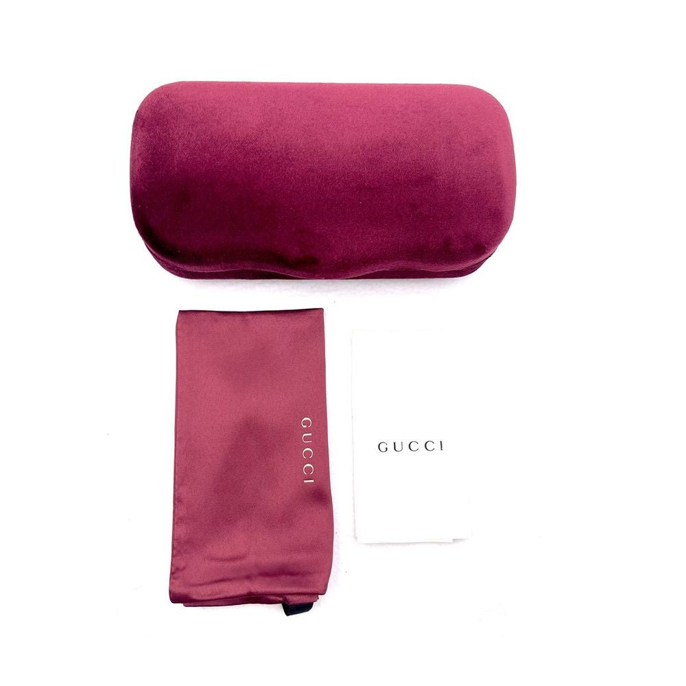 Gucci Gg1581o Gg Logo Line Havana Acetate Cat-Eye Eyeglasses