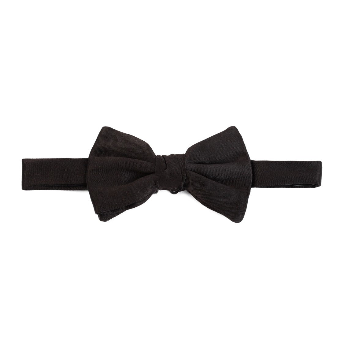 Giorgio Armani Refined Black Silk Bowtie With Adjustable Strap