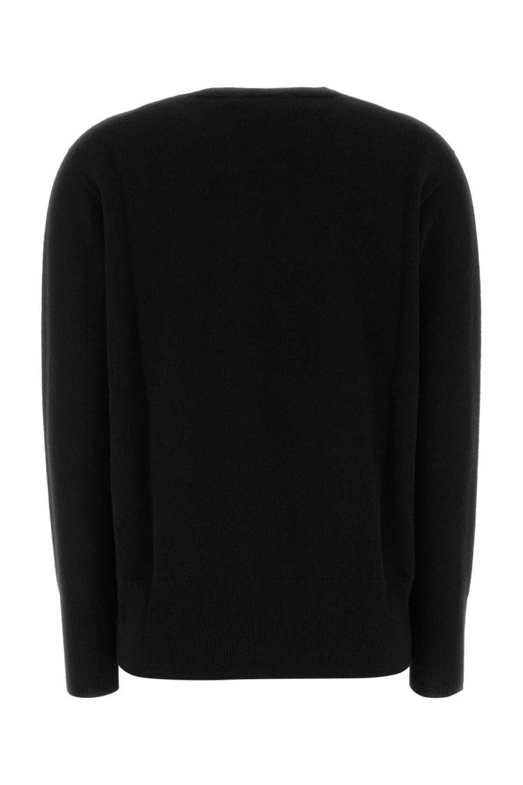 The Row Black Cashmere Oversize Leilani Sweater