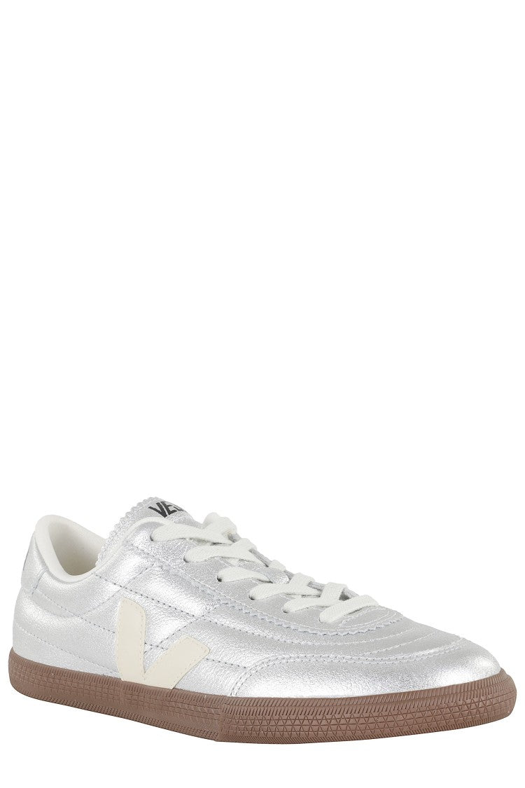 Veja Silver Panenka Ot White-Logo Leather Sneakers