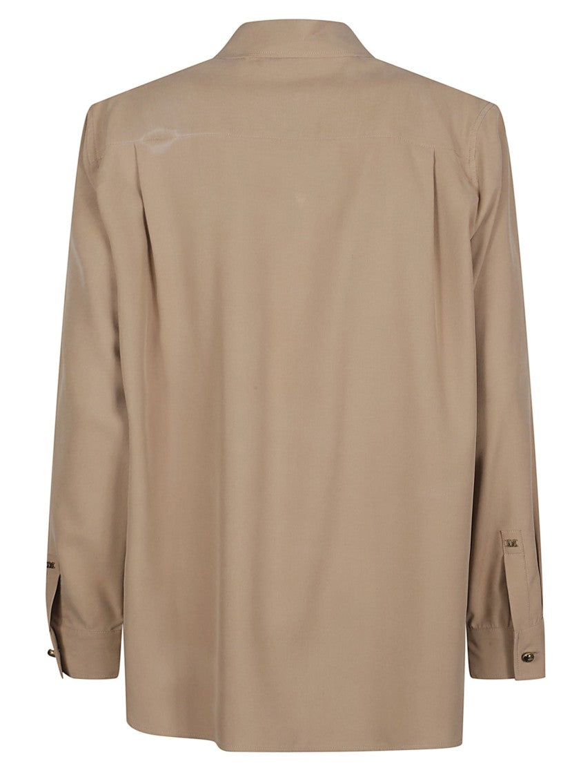 Max Mara White Siamese Cotton Loose Shirt